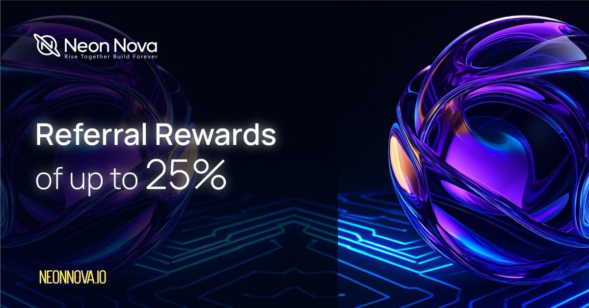NeonNovacoin's tweet photo. 🎉 Earn up to 25% Referral Rewards in Gray Grade NNC!The NNC community is growing fast — the sooner you act, the greater your earning potential. Don’t miss your moment to get ahead!  

#NeonNova #NeonNovacoin #Blockchain #Airdrop https://t.co/NnmCrTZu4e