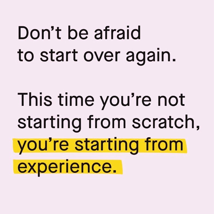 Face that fear and embrace the new begining #NewBeginnings #Lessons #JFDI #YouCanDoIt #BeHappy xxx