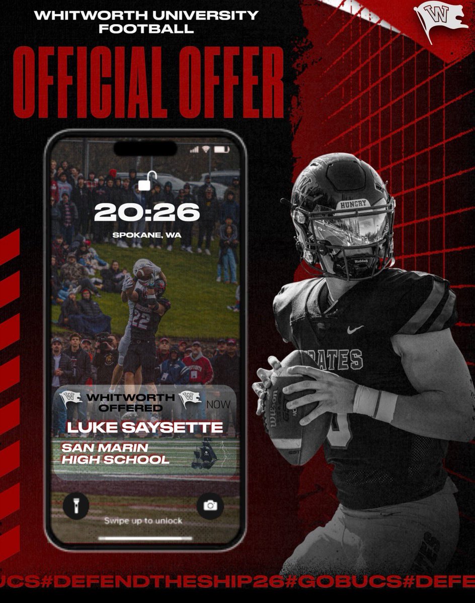 After a great visit with <a href="/CoachCerf/">Jimmy Cerf</a> I am grateful to receive my second offer to Whitworth university! <a href="/dimare_dominic/">Dominic Dimare</a> <a href="/davegarb04/">Dave</a> @DamonMoore80c