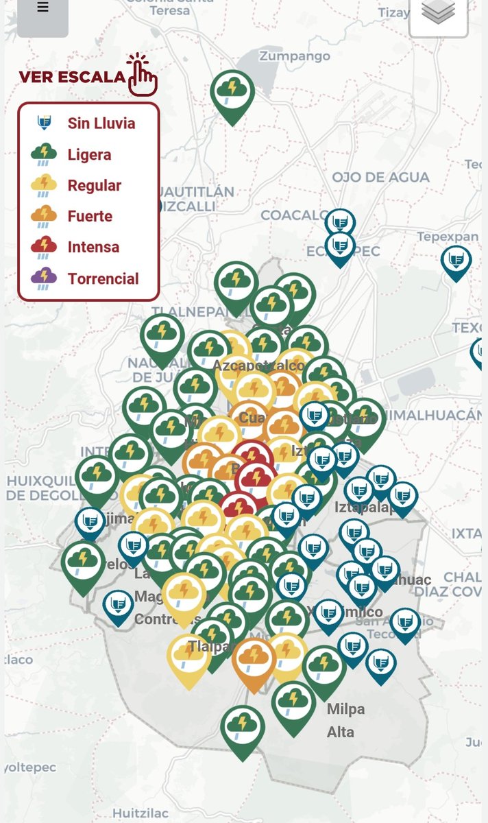Secretaría de Gestión Integral del Agua (@segiagua) on Twitter photo #Tlaloque⛈️ #Almomento🟡 Se presentan lluvias ligeras en la mayor parte de la #CDMX y fuertes en <a href="/BJAlcaldia/">Alcaldía de Benito Juárez</a>, <a href="/TuAlcaldiaGAM/">Alcaldía Gustavo A. Madero</a>, <a href="/Alcaldia_Coy/">Alcaldía de Coyoacán</a>, <a href="/TlalpanAl/">Alcaldía Tlalpan</a> y <a href="/A_VCarranza/">Alcaldía Venustiano Carranza</a>. Recomendamos tomar sus precauciones.☔
#OperativoLluvias2025🌧 #Tlaloque⛈️ #Almomento🟡 Se presentan lluvias ligeras en la mayor parte de la #CDMX y fuertes en <a href="/BJAlcaldia/">Alcaldía de Benito Juárez</a>, <a href="/TuAlcaldiaGAM/">Alcaldía Gustavo A. Madero</a>, <a href="/Alcaldia_Coy/">Alcaldía de Coyoacán</a>, <a href="/TlalpanAl/">Alcaldía Tlalpan</a> y <a href="/A_VCarranza/">Alcaldía Venustiano Carranza</a>. Recomendamos tomar sus precauciones.☔
#OperativoLluvias2025🌧