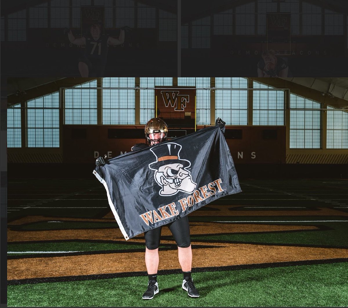 DaltonDeBoer1's tweet image. I’m home!! Go Deacs!!! @WakeFB #commited #wakeup26 #godeacs🎩🎩
@CoachDickert @RobEzell @CoachKaster @Coach_WebbWFU @CoachBenz_ @Coach_JKramer