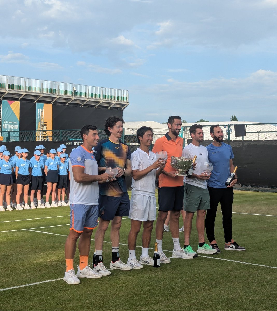 @Smithynators (@smithynators) on Twitter photo Sharing the court for the doubles and singles finals trophy ceremony at the Lexus Nottingham Open, Saturday 21 June 2025
๐ธ: <a href="/smithynators/">@Smithynators</a> Sharing the court for the doubles and singles finals trophy ceremony at the Lexus Nottingham Open, Saturday 21 June 2025
๐ธ: <a href="/smithynators/">@Smithynators</a>