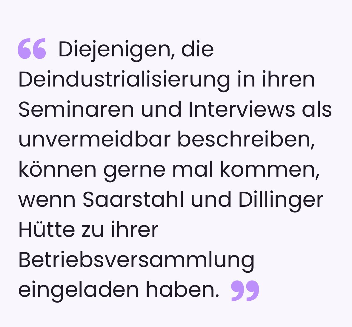 <a href="/AnkeRehlinger/">Anke Rehlinger</a> <a href="/LangeJulian/">Julian Lange</a> Rehlinger hat auch zu der Kritik an der Stahlförderung etwas zu sagen: