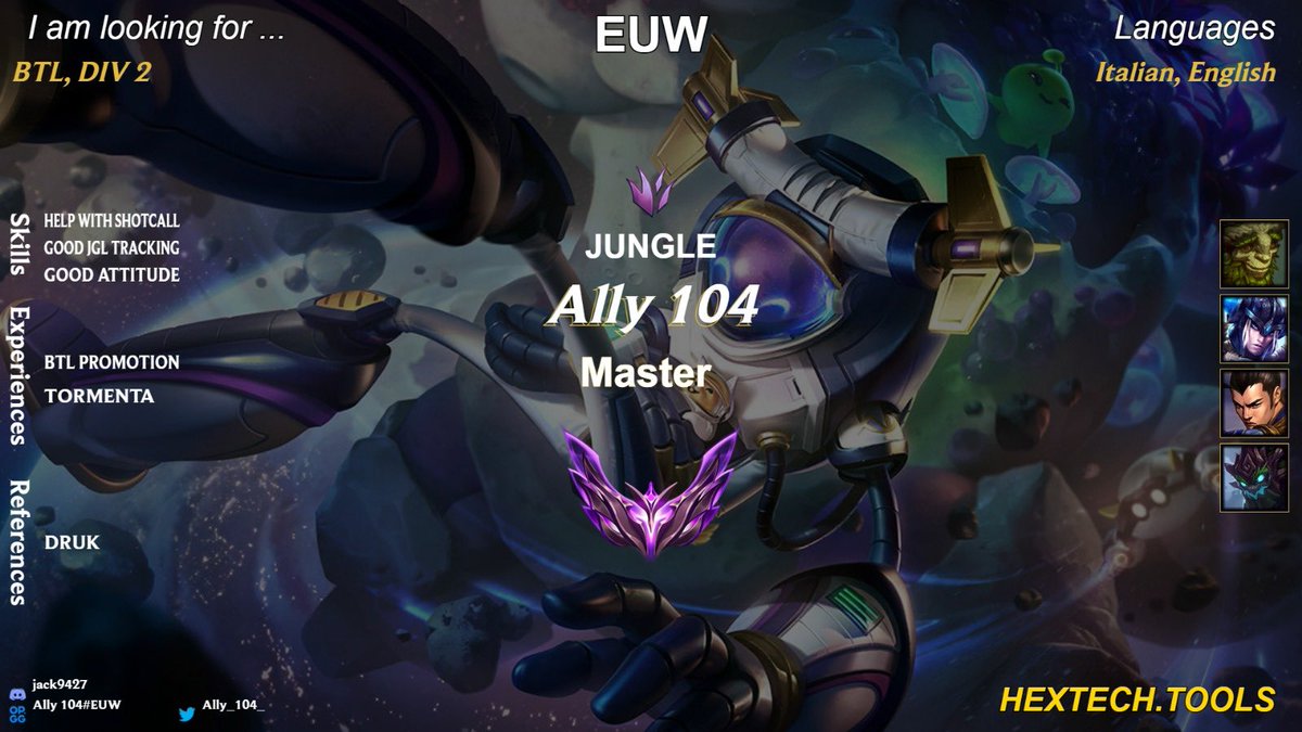 Jack (@ally_104_) on Twitter photo After a good split with <a href="/Zena_Esports/">Zena Esports</a> NEXT I'm now LFT for summer
For any further information feel free to contact me on DM ❤️&📷 are appreciated After a good split with <a href="/Zena_Esports/">Zena Esports</a> NEXT I'm now LFT for summer
For any further information feel free to contact me on DM ❤️&📷 are appreciated