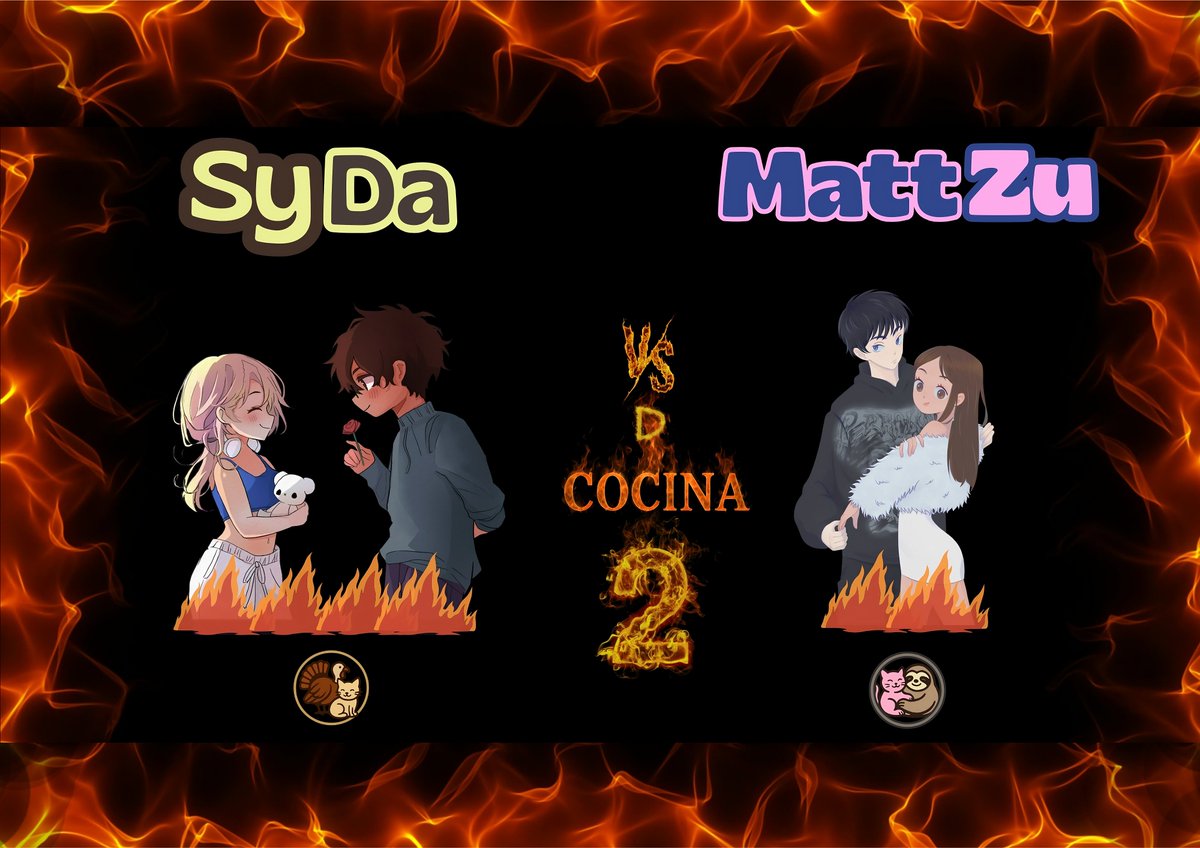 HOY VERSUS DE COCINA 2 🔪

Syda 🇺🇸🇵🇪 / Mattzu 🏴󠁧󠁢󠁥󠁮󠁧󠁿🇵🇪 

Los participantes tendrán que preparar un platillo con retos y dinámicas picantes 🔥 

Cual de las parejas será la ganadora? ❤️‍🔥