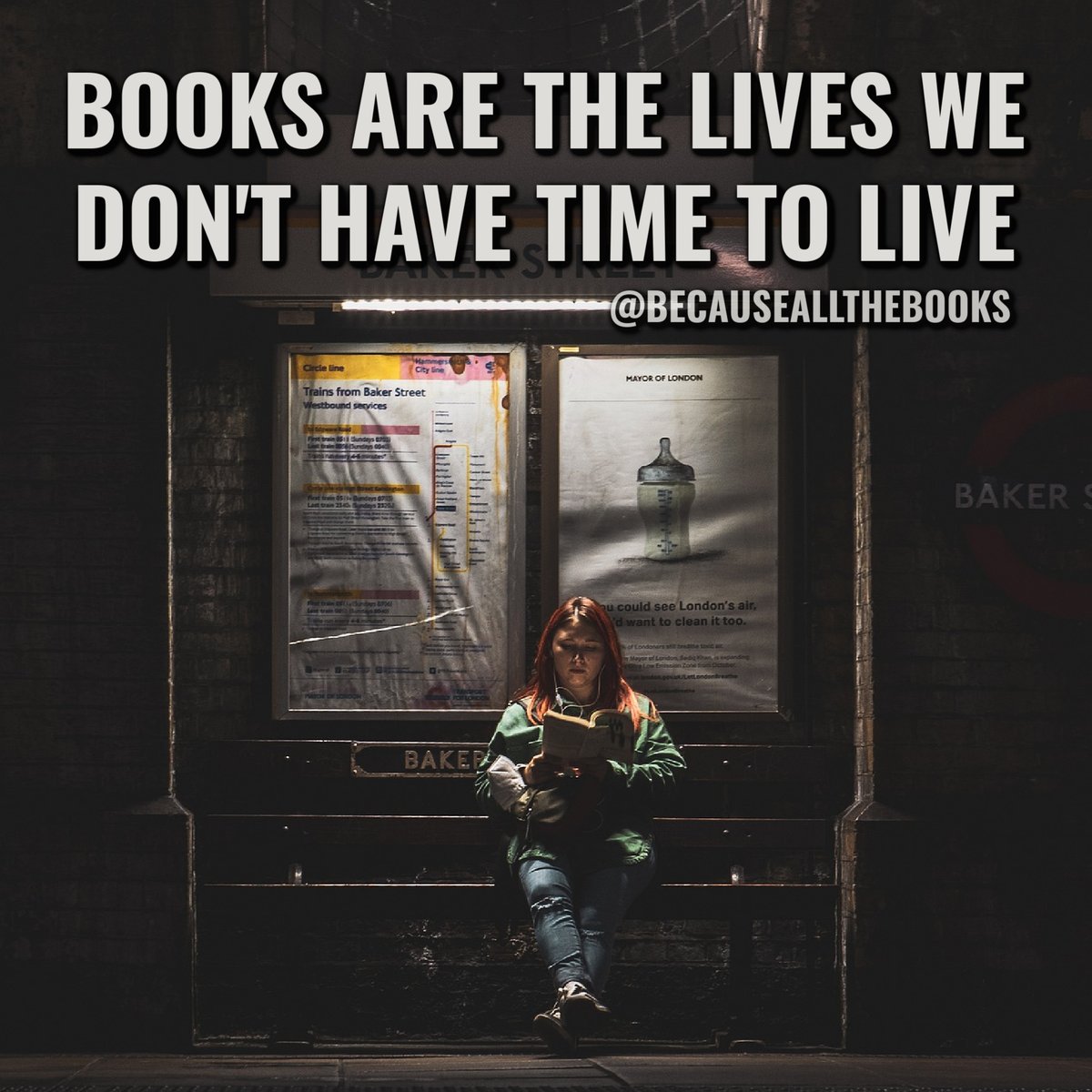 We can travel the world and solve endless problems all through books.