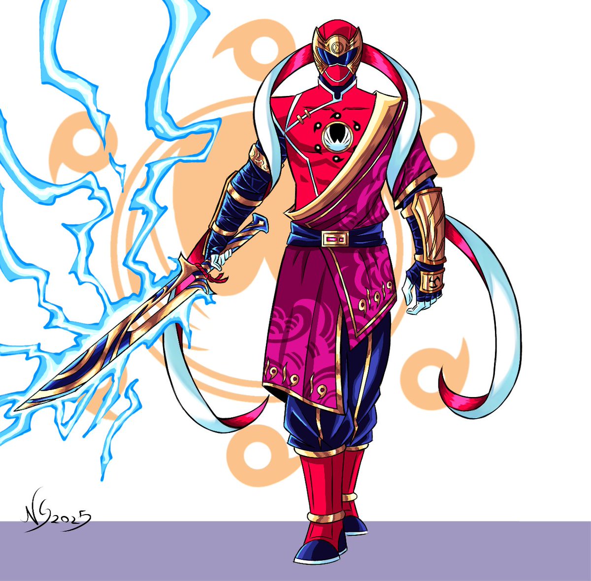NINJA STORM: Red "SUSANOO" Ranger. 
#PowerRangers #redranger #rangers #art #artwork