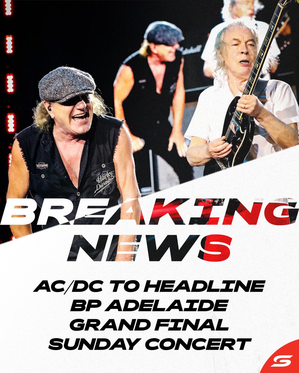 MASSIVE news for this year's season finale 🎸

<a href="/acdc/">AC/DC</a> are set to perform at the bp Adelaide Grand Final!

#RepcoSC #Supercars