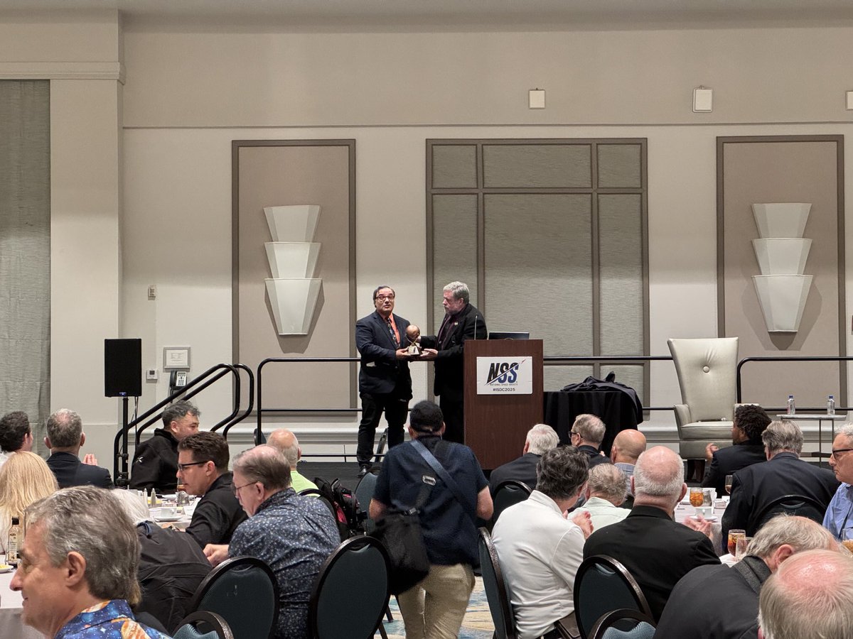 Jeff Foust (@jeff_foust) on Twitter photo Congrats to <a href="/tariqjmalik/">Tariq J. Malik</a> for winning the NSS Space Pioneer award for media at the International Space Development Conference today. Congrats to <a href="/tariqjmalik/">Tariq J. Malik</a> for winning the NSS Space Pioneer award for media at the International Space Development Conference today.