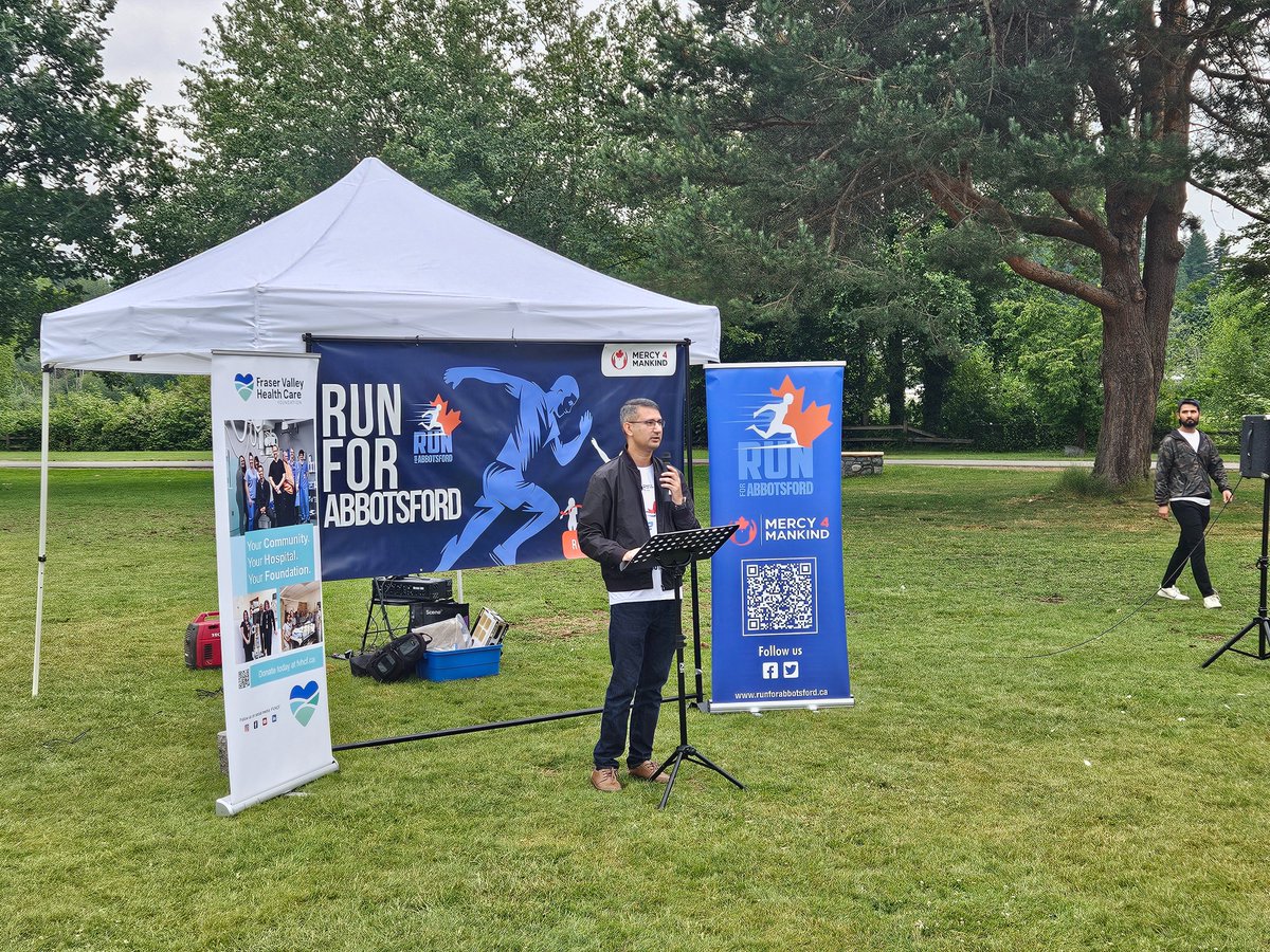 Thanks to the @runforabbotsford organizers for their hard work hosting this morning's run supporting @fvhcf. Another community event making @thecityofabbotsford a great place to live.