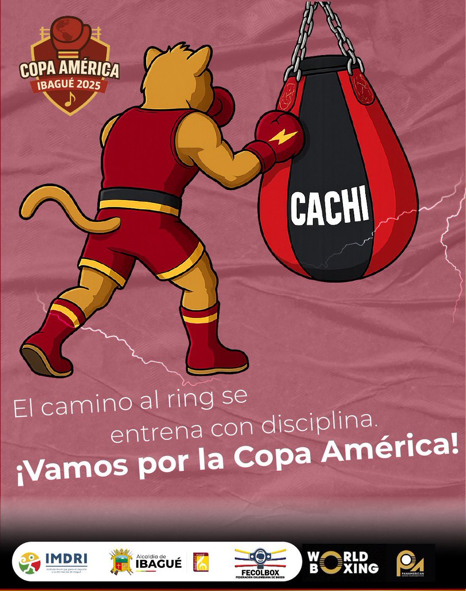 Del 10-20 de julio en Ibague con el apoyo de <a href="/Alcaldiaibague/">Alcaldía de Ibagué</a> y el <a href="/imdribague/">Imdri</a> se desarrollará la Copa América de Boxeo <a href="/RealWorldBoxing/">World Boxing</a> con este importante evento iniciamos nuestra ruta a <a href="/juegosolimpicos/">Los Juegos Olímpicos</a> de Los Ángeles 2028.