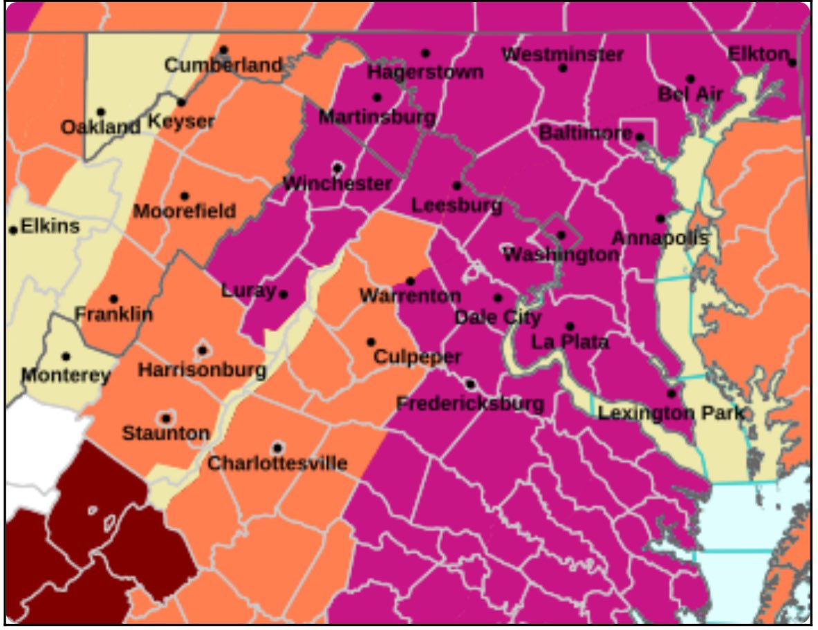 DC region now under an Extreme Heat Warning starting Monday from 11am to 9pm.  #DCWx