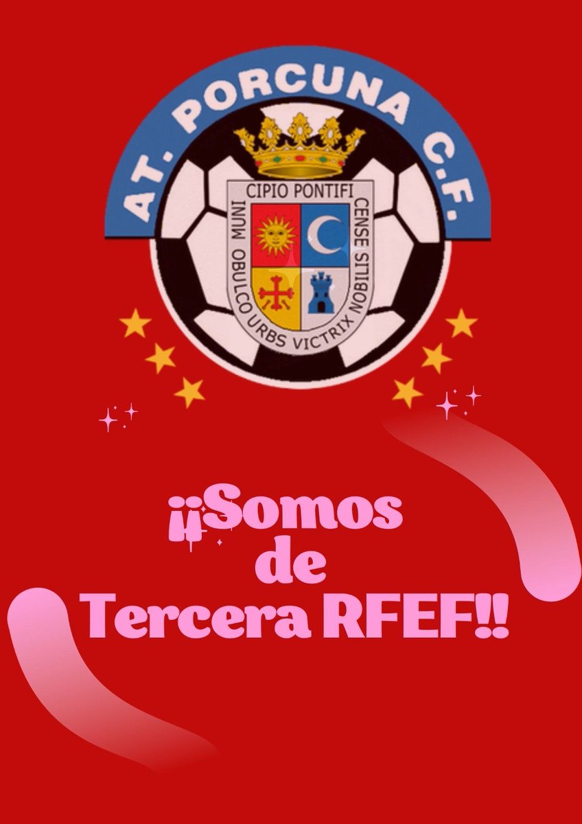 Hoy se confirma lo que el Atlético Porcuna consiguió en los terrenos de juego. Con 9 puntos sobre  el descenso, era de justicia la permanencia un año más en  Tercera RFEF.
Aprovechamos para felicitar al Real Jaén por su merecido ascenso a Segunda RFEF
 ¡¡¡Aupa Atleti!!