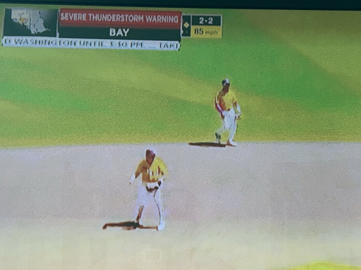 ⁦<a href="/WMBBTV/">WMBB News 13</a>⁩ ⁦<a href="/NextStarMedia/">Next Star Media</a>⁩ we appreciate the public service weather updates, and WE ALSO WANT TO SEE THE SCORE!  Really?