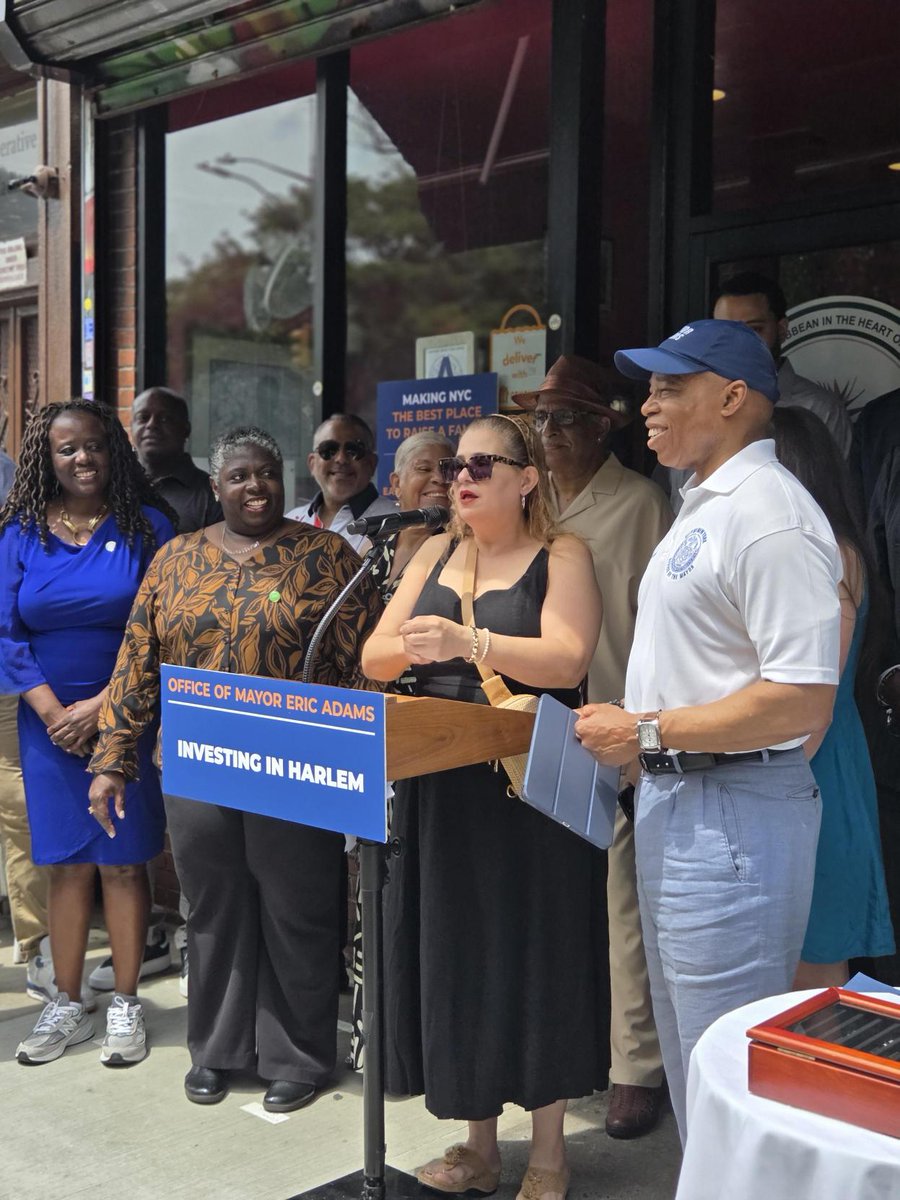 It's official: East Harlem has a BID! TY to our partners for joining us to announce the city's 77th BID &amp; $4.4M in grants for neighborhood revitalization <a href="/NYCMayor/">Mayor Eric Adams</a> <a href="/NYCCouncilAyala/">NYC Council Deputy Speaker Diana Ayala</a> <a href="/CMYusefSalaam/">Council Member Yusef Salaam</a> <a href="/SenatorCCleare/">Senator Cordell Cleare</a> <a href="/uptown_grand/">Uptown Grand Central</a> <a href="/CCCADI/">CCCADI</a>

See our grantees: on.nyc.gov/44duXa0