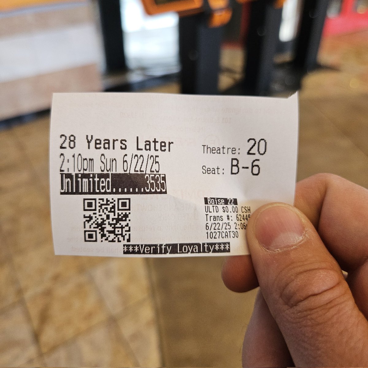 Excited to watch #28YearsLater <a href="/28YearsLaterMov/">28 Years Later Movie</a> <a href="/RegalMovies/">Regal</a>