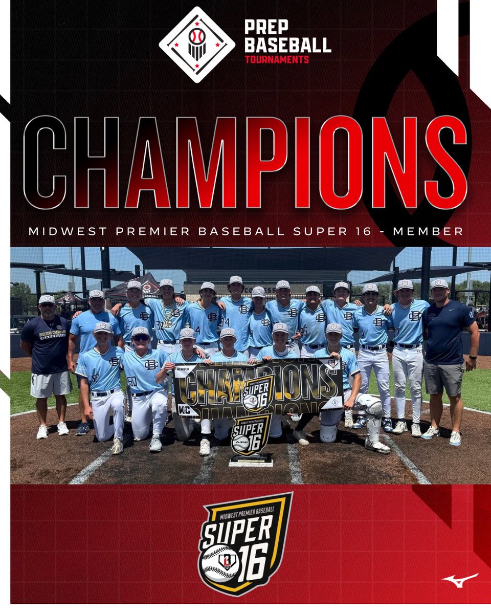 🏆CHAMPIONS🏆

Congratulations to the 2025 Midwest Premier Baseball Super 16 - Member Champions, Building Champions 16u National!!!

#prepbaseballkc