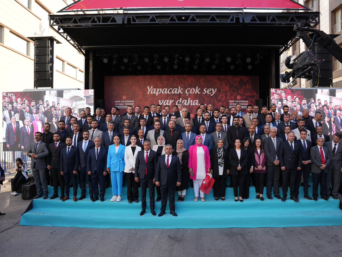 MhpAnkara06's tweet photo. "MU H T E Ş E M S İ N  KEÇİÖREN"

MHP Keçiören İlçe Başkanlığı Atama Töreni
🇹🇷🇹🇷🇹🇷
MHP Keçiören İlçe Başkanlığı görevine Sn. Kenan Yağmur atanmıştır. Yeni atanan İlçe Başkanımıza ve yönetim kurulu üyelerine başarılar dileriz.

Atama törenimize büyük bir coşku ve heyacanla yoğun ilgi gösteren onbinlerce Keçiörenli hemşerimize teşekkür ederiz.

Bilge Liderimiz, Genel Başkanımız Sn. Devlet Bahçeli Beyefendi’nin emrinde; durmadan, yorulmadan, inançla çalışmaya devam edeceğiz.

Birliğimiz beraberliğimiz daim olsun.
