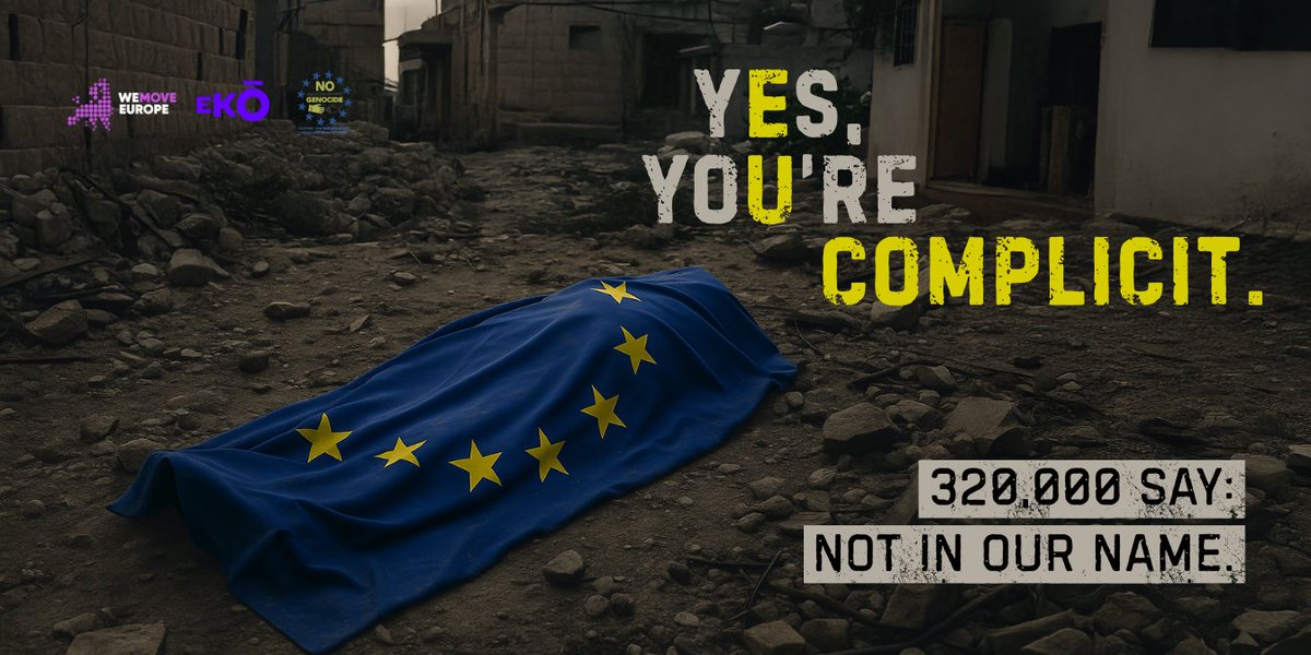Tomorrow we`ll find out if 20 months of Israeli genocide in Gaza led the European Union to stop guaranteeing  impunity for Israel. The EU has a duty to stop Israel’s genocide! #NoAssociationWithGenocide <a href="/kajakallas/">Kaja Kallas</a> <a href="/vonderleyen/">Ursula von der Leyen</a>