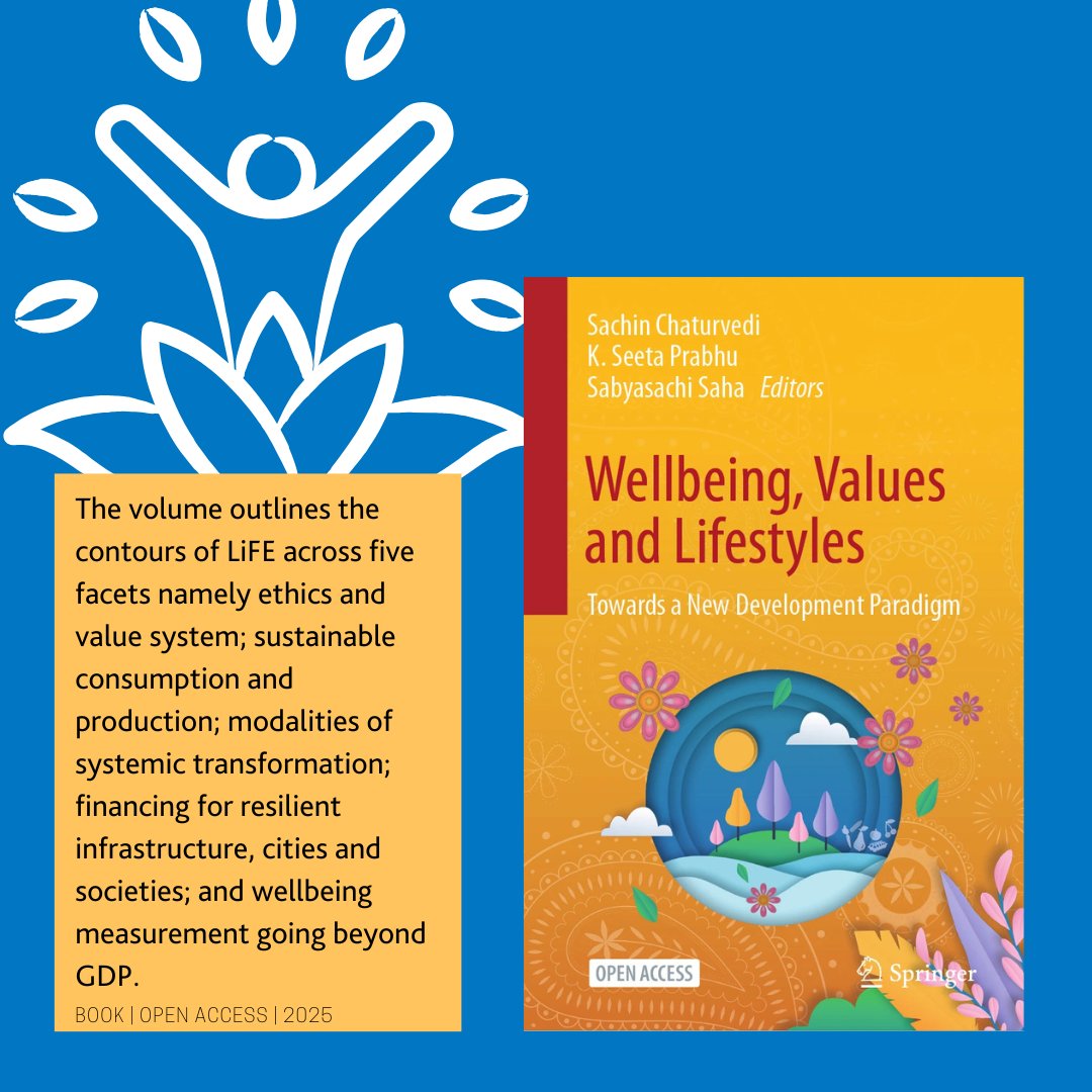 Springer (@springer1842) on Twitter photo 'Wellbeing, Values and Lifestyles,' an #OpenAccess book—edited by <a href="/Sachin_Chat/">Sachin Chaturvedi</a>, <a href="/PrabhuSeeta/">Dr. Seeta Prabhu</a>, and <a href="/sabya_saha/">Sabyasachi SAHA, Ph.D.</a>—defines a new development paradigm built on Lifestyle for Environment. spklr.io/6016BBe3u #LiFE 'Wellbeing, Values and Lifestyles,' an #OpenAccess book—edited by <a href="/Sachin_Chat/">Sachin Chaturvedi</a>, <a href="/PrabhuSeeta/">Dr. Seeta Prabhu</a>, and <a href="/sabya_saha/">Sabyasachi SAHA, Ph.D.</a>—defines a new development paradigm built on Lifestyle for Environment. spklr.io/6016BBe3u #LiFE