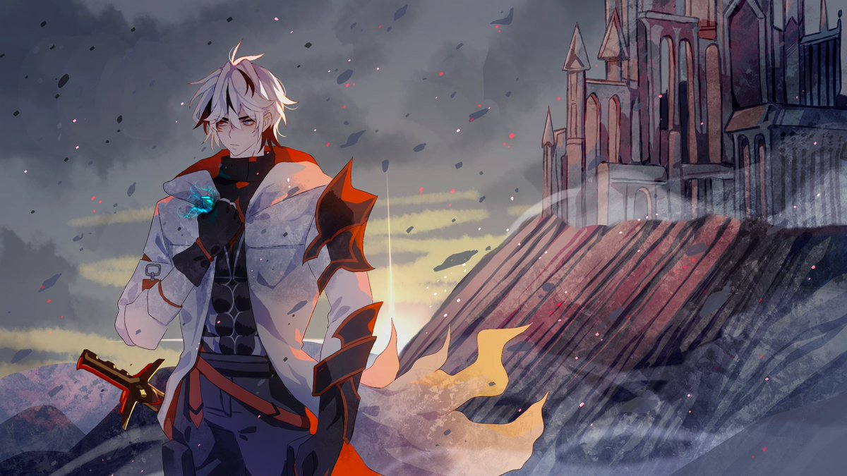 SuoRaihatsu's tweet image. Zeit mal wieder für eine neue Vorstellung.  

Falls ihr mich noch nicht kennt, Ich bin Suo Raihatsu, bin Demigod Vtuber und Streame demnächst in näherer Zukunft alles Mögliche an Games von Gacha, Multiplayer über Story Games ist alles dabei ❤️🤍🖤

Art Tag: #RaihatsuoArt

Hier…