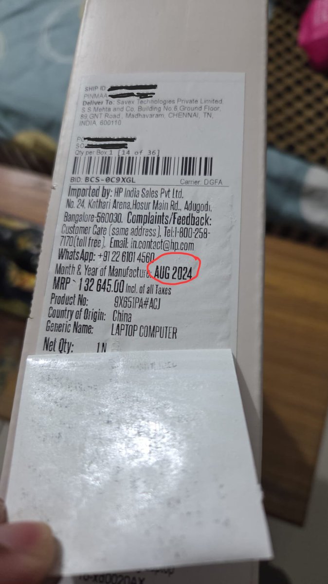 aurbii's tweet photo. Is the official website selling refurbished product as ne one? Please resolve this urgently. #HPIndia #CustomerSupport #HPOmen @HPSupport https://t.co/TIfVqQoFrK