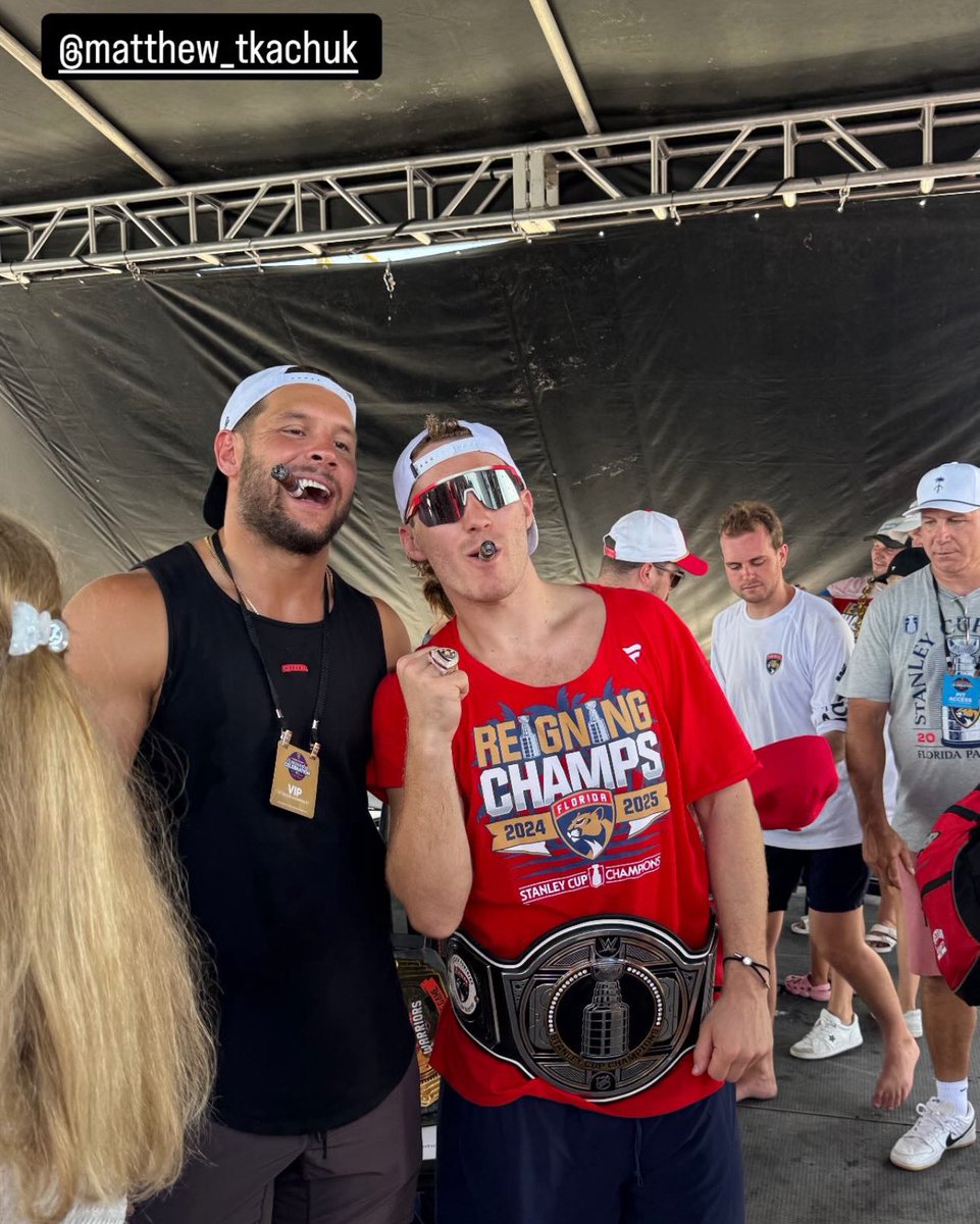 #49ers Nick Bosa enjoying the offseason with Stanley Cup Champion Matthew Tkachuk 🔥