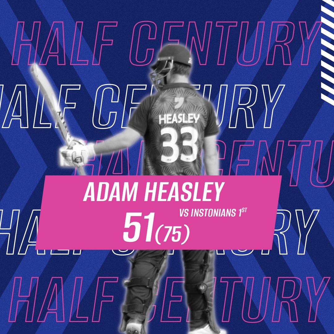 Adam Heasley stood tall with a solid half-century, but the result didn’t swing our way this time. Tough one against Instonians 💔
.
.
#CIYMS #CIYMSCC #POTE #EASTS #5Teams1Dream 
#NISport #CricketNI #CricketSeason #CricketFever