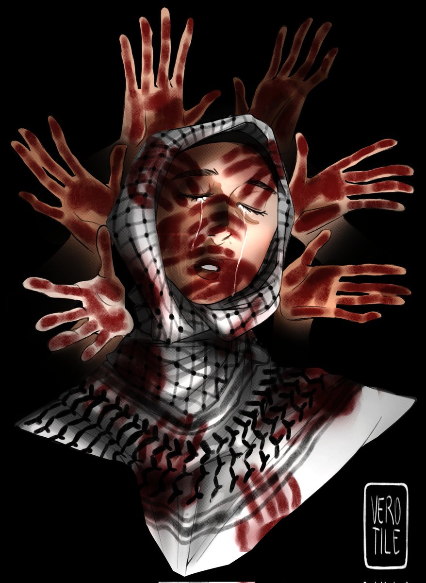 verotile_'s tweet photo. Silenced by bloodied hands

#ceasefirenow #stoptheworld #speakup #freepalestine #freecongo #freesudan #freelebanon #freesyria https://t.co/bFhQlUAREd