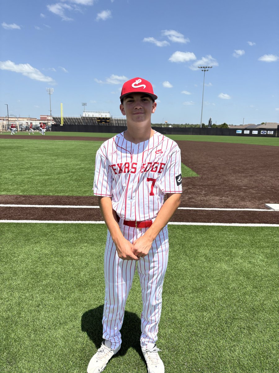 F: <a href="/TxEdgeBaseball/">Texas Edge</a> Albergucci 14U 7, Force Baseball 1
PoG: Cal Hatton 6 IP, 10K, 5H, R