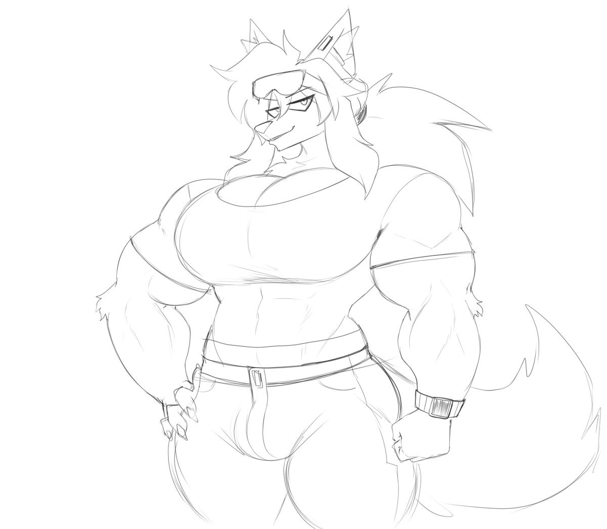 ROBOY_THOR's tweet photo. was doodling more buff guys with huge, plus pecs when the initial rando character for this pose gave me a silly idea

Ulric having a phase during his path to bustyboy acceptance where he keeps himself looking beefy as fuck, to make his enormous chest appear more masculine https://t.co/27K14n3KqR