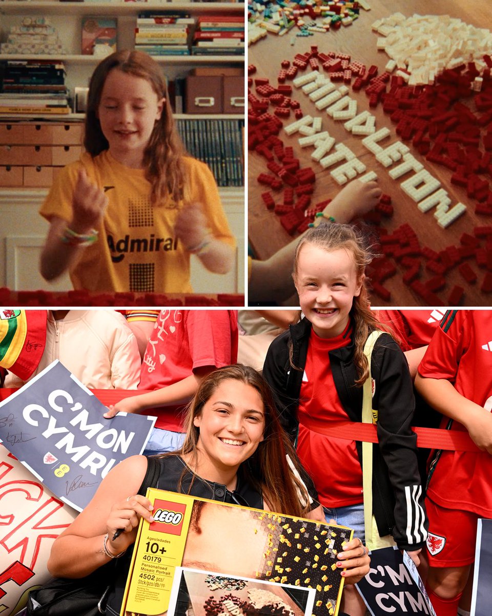 Cymru's tweet image. When Saf met Emily, who revealed her name in our #WEURO2025 squad announcement video ☺️♥️