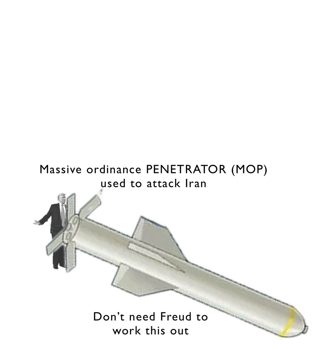 I fixed the <a href="/CNN/">CNN</a> graphic used to show the size of the weapon used against Iran. #impeach
