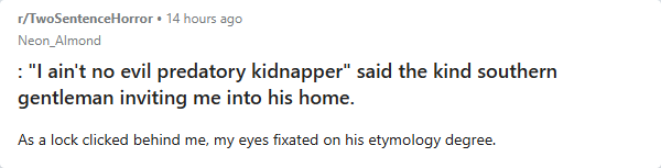 Bad 2 Sentence Horror (@bad2sentence) on Twitter photo 