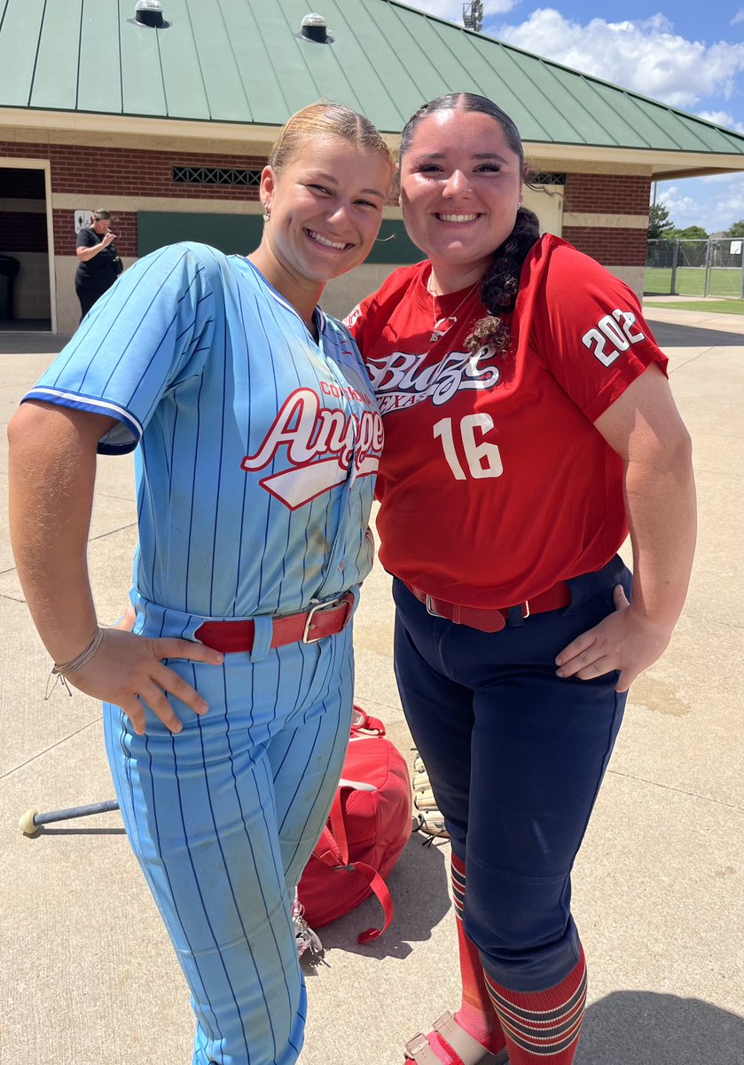 Just two 🐆 🐆 playing some summer ball! #seniors <a href="/emily_kaman/">Emily Kaman (2026)</a> <a href="/zoey_varela/">Zoey Varela</a>  #planoTFL