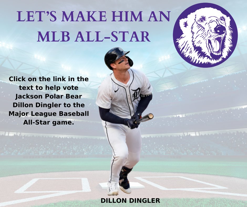 Let’s rally behind one of our own!

Dillon Dingler — a 2017 Jackson High School graduate and three-sport standout who helped lead the Polar Bears to state titles in both baseball and basketball — is having a breakout season with the @Tigers and currently ranks third in MLB