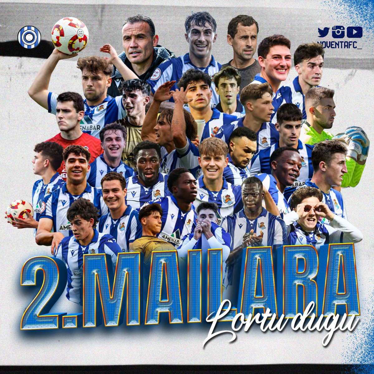 𝐋𝐨𝐫𝐭𝐮 𝐝𝐮𝐠𝐮

𝟐ª 𝐦𝐚𝐢𝐥𝐚𝐫𝐚! 

#RealSociedad