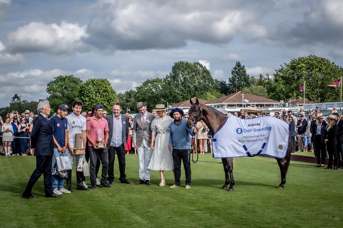 Congratulations to the 2025 Out-Sourcing Inc. Royal Windsor Cup winners La Dolfina BN who won the trophy 9-7 this afternoon. 

⭐️ MVP was Hugo Taylor 
🐴 BPP Popular played by Tomas Panelo owned by Adolfo Cambiaso

#guardspolclub