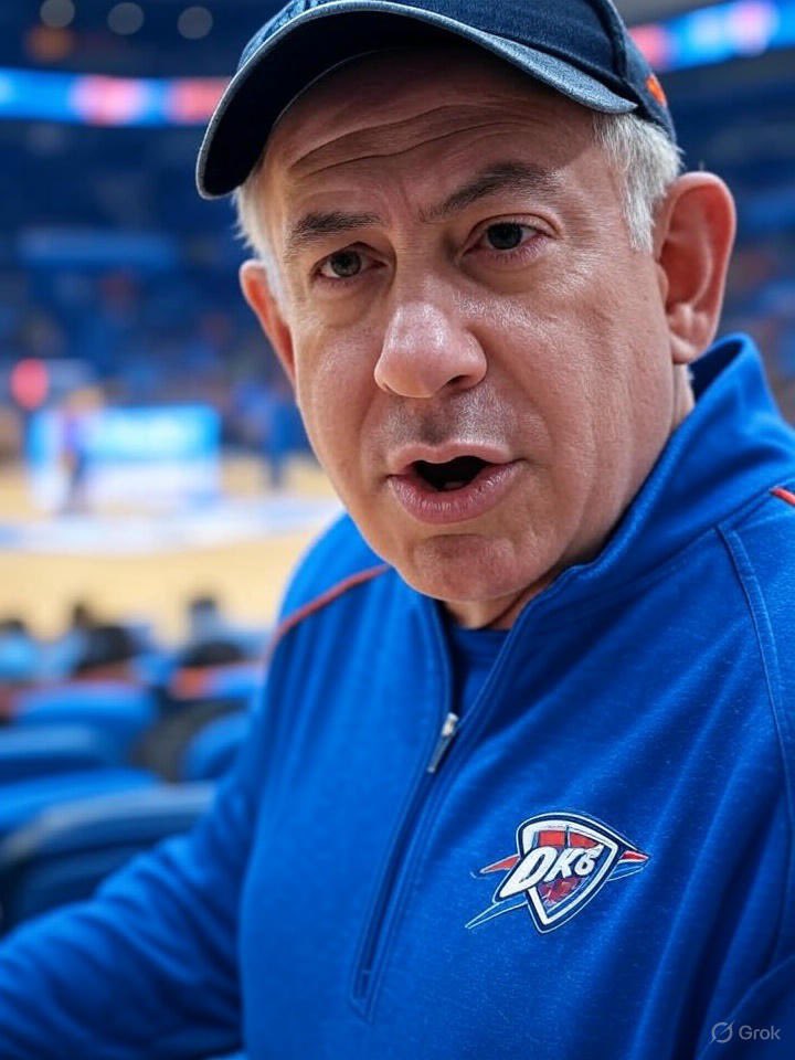 BobbyClittJr's tweet photo. Mark Daigneault 1 quarter away from his first championship #RapeSGA https://t.co/saqtmdQJvh