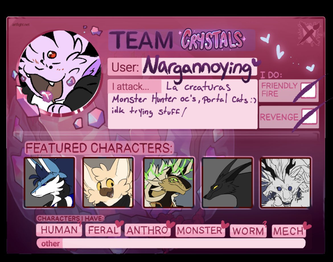 HeyNarga's tweet photo. Aw yeah artfight nation https://t.co/ddnspkcq4t