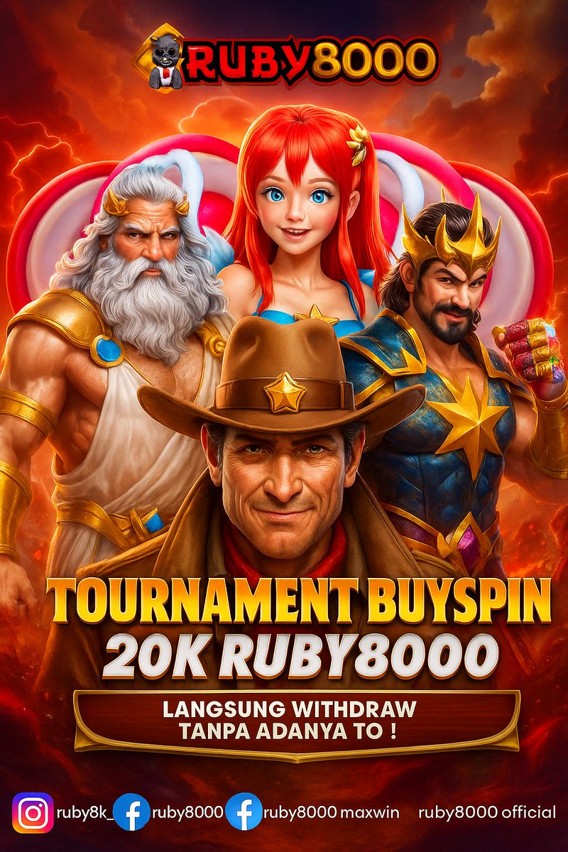 Ruby8000_id's tweet image. Tournament Buyspin Ruby8000 hadir dengan hadiah menggiurkan! Cukup modal 20K, kamu bisa ikut turnamen seru! 

📍t.me/PastelGaming

#Ruby8000 #BuyspinTournament #SlotGacor #LangsungWD #TanpaTO #TurnamenSlot #SlotIndonesia #SlotOnline #EventSlot #MainSlotMenangBanyak