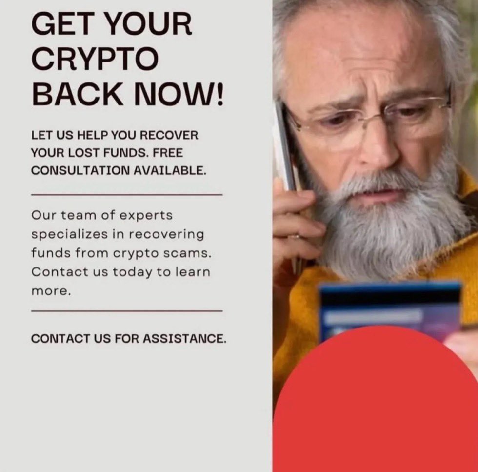 GARY_RECOVERY's tweet image. When the market bleeds, visionaries see value. Don’t follow fear, follow fundamentals, Report scammers with full details and assets can be recovered.  #FundamentalsFirst #CryptoVision #SeeBeyondPrice  #ReclaimYourCrypto
#CryptoPhishing