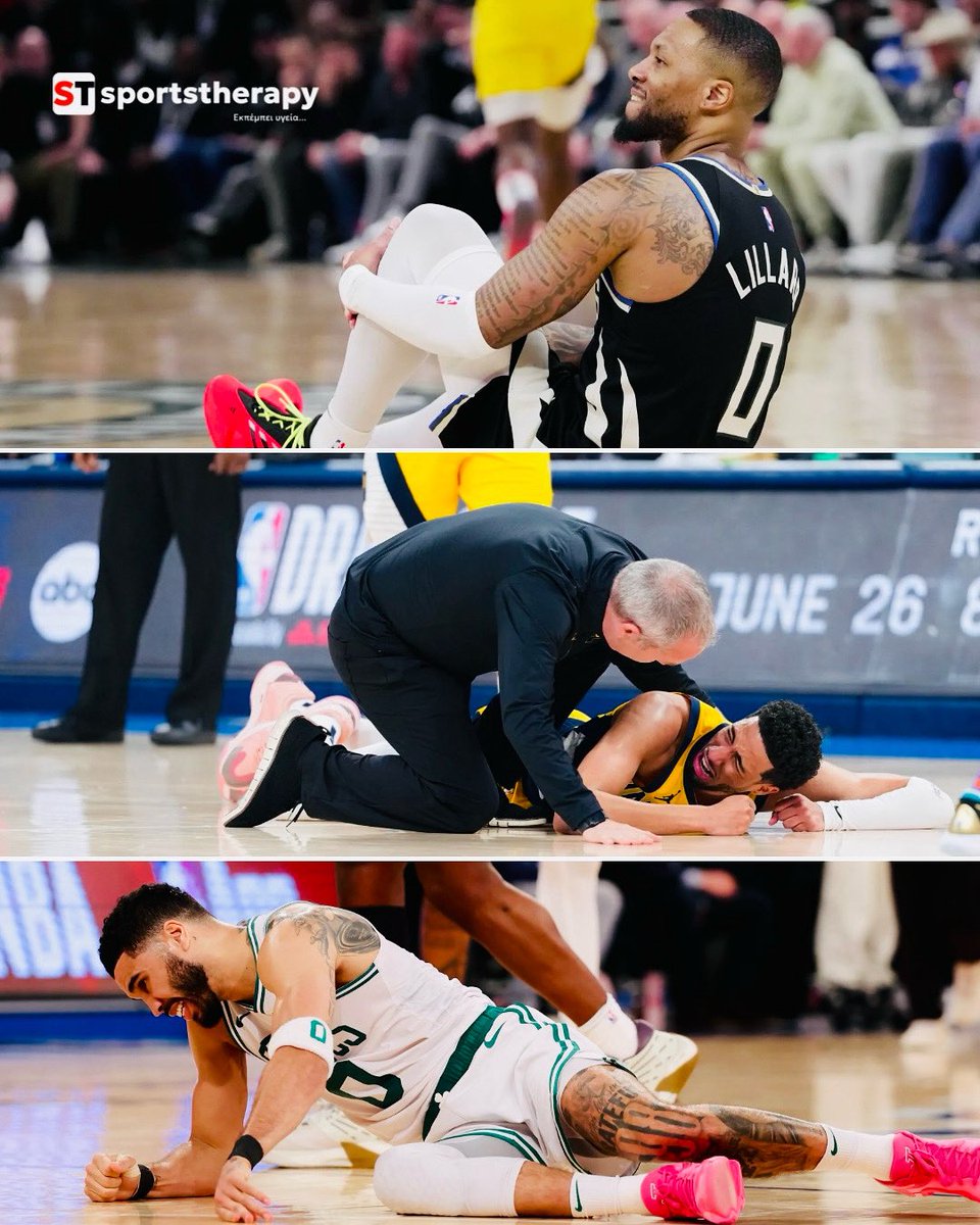 😱😳 Three stars. Same playoffs. Same jersey number. Same devastating injury — a torn Achilles.

#finals #haliburton #NBAFinals2025 #nba