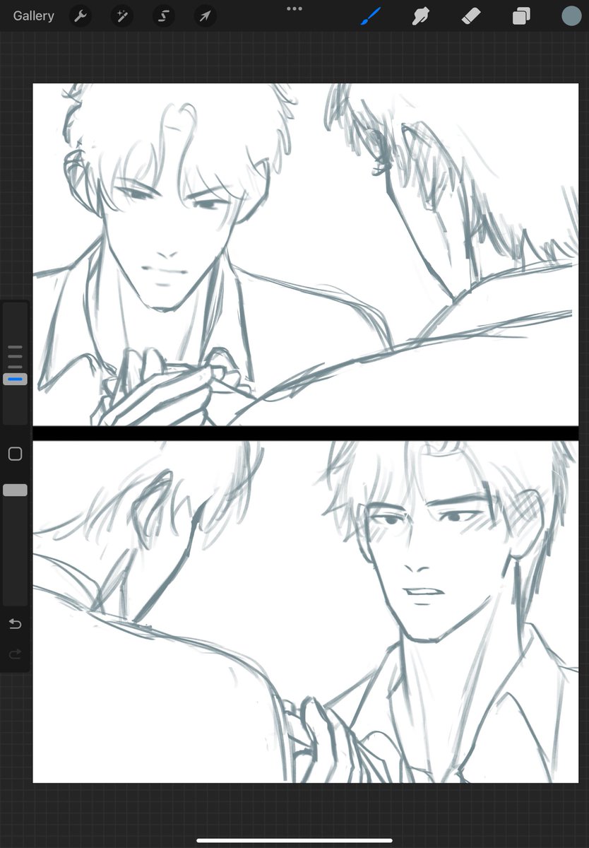 1710_melt's tweet image. I think its only fair i draw a fave crowfish fic moment too 😳