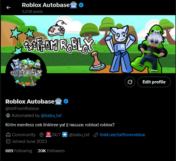 AUTOBASE ROBLOX, CHECK PINNED 📌 tweet media
