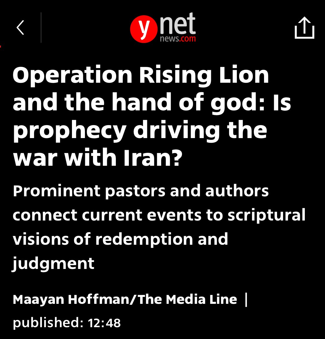 No, it's not the 'hand of God' or 'prophetical'. It's the hand of Western Imperialism and man made armies for WW111 and blasphemy. Zionism is a death cult.