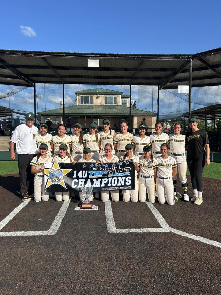 16U &amp; 14U Top Club Nationals Champions 🏆