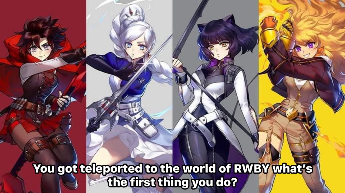 I have another question for you #RWBY fans. ⬇️