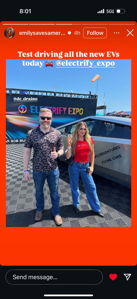 ElectrifyGuy's tweet image. Thank you @DC_Draino and @emilysavesusa for coming thru Electrify Expo this weekend in LA. Hope you had fun and were impressed by the many EVs you experienced. 🎉💯