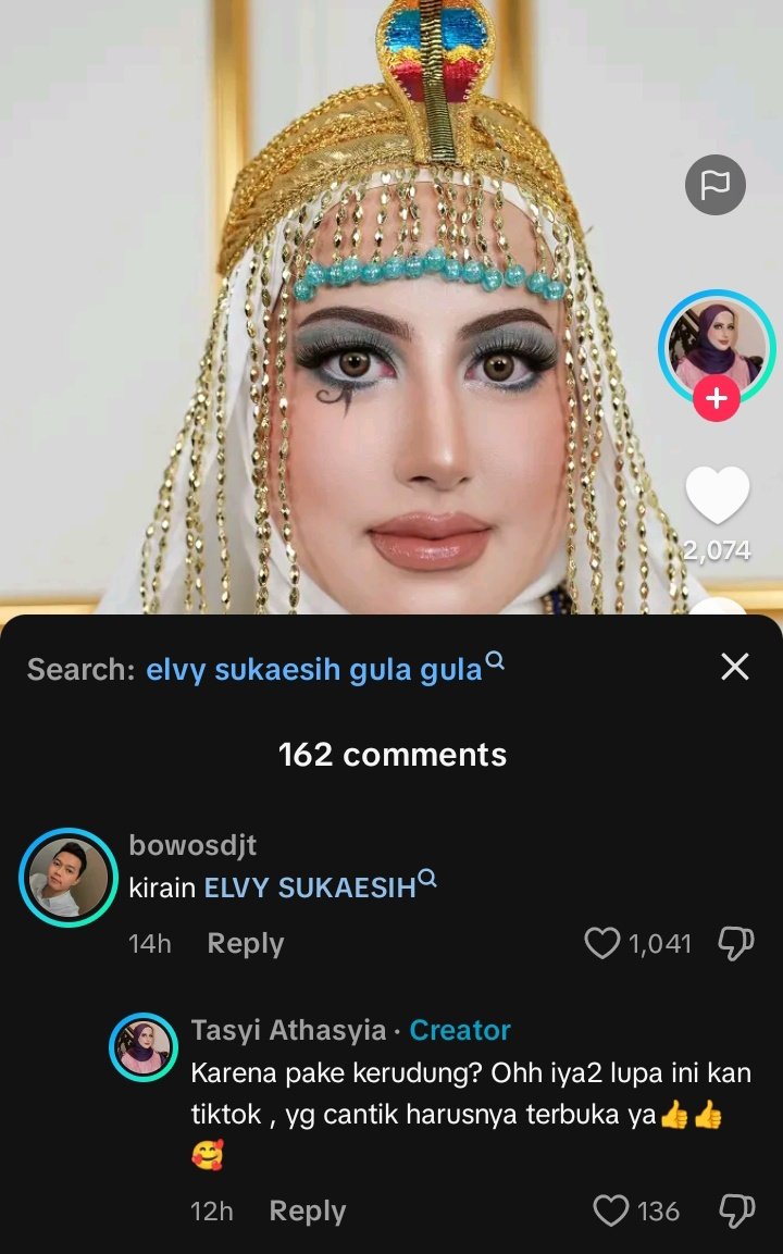 Ini maksudnya Tasyi Elvy Sukaesih ga cantik?